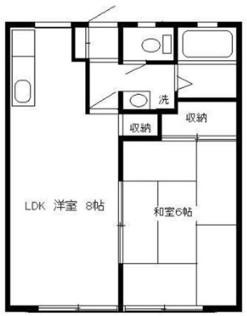 ハイネスK A棟の物件間取画像